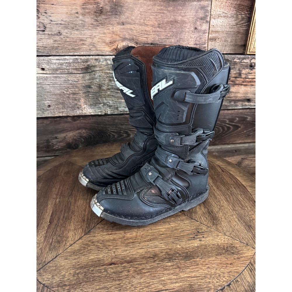 ONeal Motocross Element Boots Black Brown Dirt Bike Riding Gear Mens Size 7